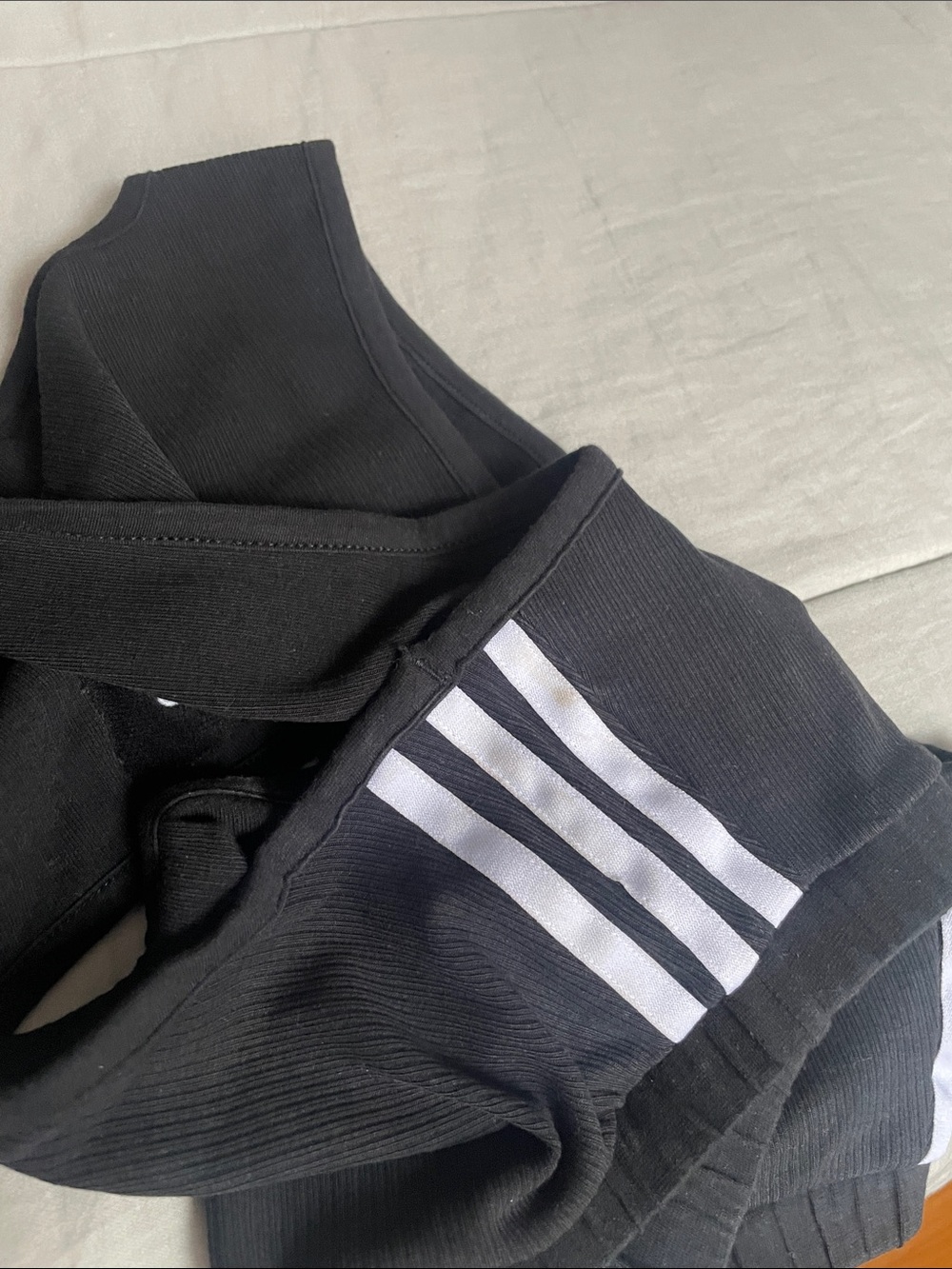 adidas Black Ribbed Tank - Picture 5 of 7